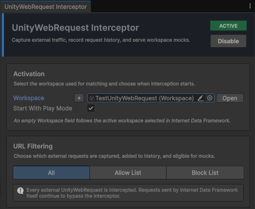 UnityWebRequestInterceptor 3