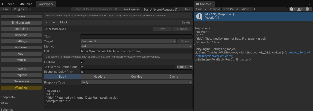 UnityWebRequestInterceptor 5