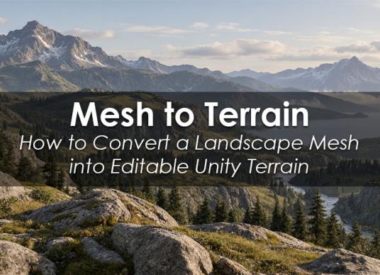 Mesh to Terrain - How to Convert a Landscape Mesh into Editable Unity Terrain